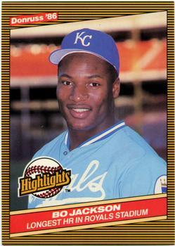 #43 Bo Jackson - Kansas City Royals - 1986 Donruss Highlights Baseball