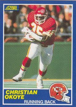 43 Christian Okoye - Kansas City Chiefs - 1989 Score Football – Isolated  Cards