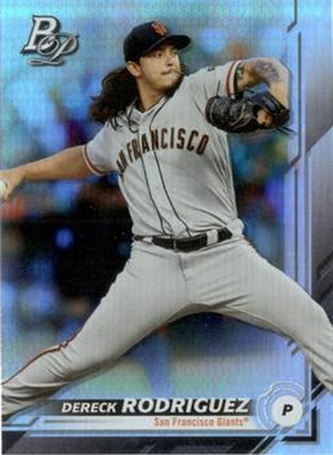#43 Dereck Rodriguez - San Francisco Giants - 2019 Bowman Platinum Baseball