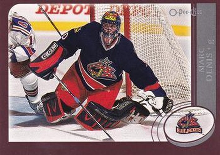 #43 Marc Denis - Columbus Blue Jackets - 2002-03 O-Pee-Chee Hockey