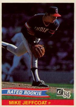 #43 Mike Jeffcoat - Cleveland Indians - 1984 Donruss Baseball