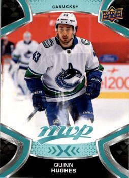 #43 Quinn Hughes - Vancouver Canucks - 2021-22 Upper Deck MVP Hockey
