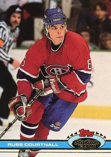 #43 Russ Courtnall - Montreal Canadiens - 1991-92 Stadium Club Hockey