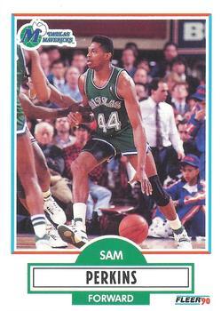 #43 Sam Perkins - Dallas Mavericks - 1990-91 Fleer Basketball