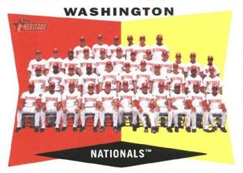#43 Washington Nationals - Washington Nationals - 2009 Topps Heritage Baseball