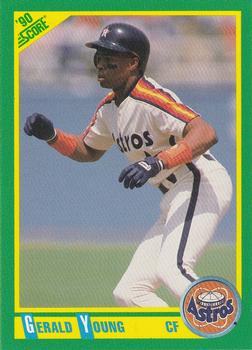 #43 Gerald Young - Houston Astros - 1990 Score Baseball
