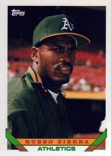 #440 Ruben Sierra - Oakland Athletics - 1993 Topps Baseball