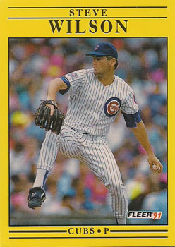 #440 Steve Wilson - Chicago Cubs - 1991 Fleer Baseball