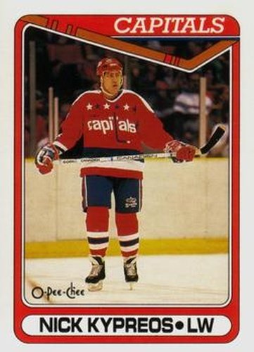 #440 Nick Kypreos - Washington Capitals - 1990-91 O-Pee-Chee Hockey