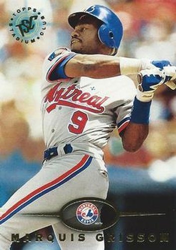 #440 Marquis Grissom - Montreal Expos - 1995 Stadium Club Baseball