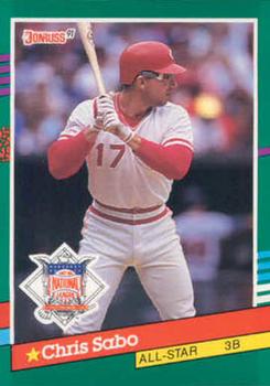 #440 Chris Sabo - Cincinnati Reds - 1991 Donruss Baseball