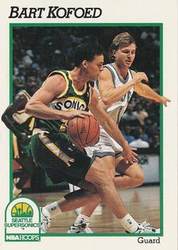 #440 Bart Kofoed - Seattle SuperSonics - 1991-92 Hoops Basketball