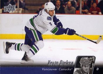 #440 Kevin Bieksa - Vancouver Canucks - 2010-11 Upper Deck Hockey