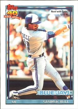 #440 George Bell - Chicago Cubs - 1991 O-Pee-Chee Baseball