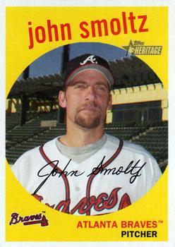 #440 John Smoltz - Atlanta Braves - 2008 Topps Heritage Baseball