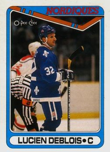 #441 Lucien DeBlois - Quebec Nordiques - 1990-91 O-Pee-Chee Hockey