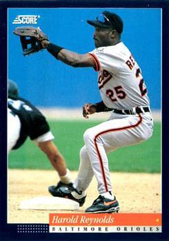 #441 Harold Reynolds - Baltimore Orioles -1994 Score Baseball