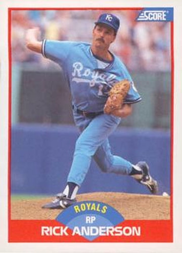 #441 Rick Anderson - Kansas City Royals - 1989 Score Baseball