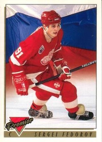 #441 Sergei Fedorov - Detroit Red Wings - 1993-94 O-Pee-Chee Premier Hockey