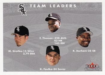 #442 Frank Thomas / Ray Durham / Kevin Foulke / Mike Sirotka - Chicago White Sox - 2001 Fleer Tradition Baseball