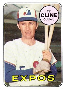#442 Ty Cline - Montreal Expos - 1969 Topps Baseball