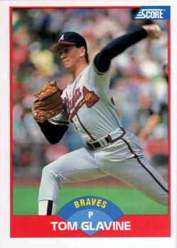 #442 Tom Glavine - Atlanta Braves - 1989 Score Baseball
