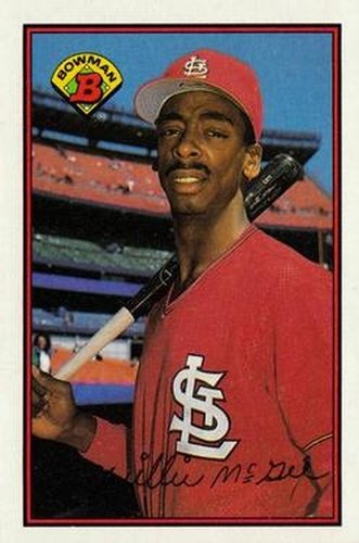 #442 Willie McGee - St. Louis Cardinals - 1989 Bowman Baseball