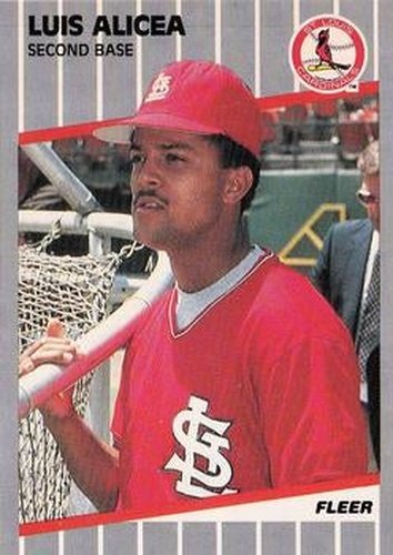 #443 Luis Alicea - St. Louis Cardinals - 1989 Fleer Baseball