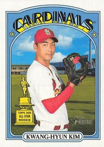 #443 Kwang-Hyun Kim - St. Louis Cardinals - 2021 Topps Heritage Baseball