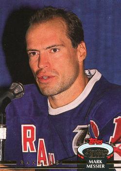 #443 Mark Messier - New York Rangers - 1992-93 Stadium Club Hockey