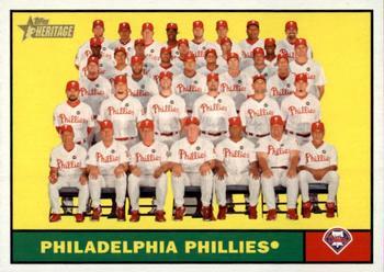 #443 Philadelphia Phillies - Philadelphia Phillies - 2010 Topps Heritage Baseball