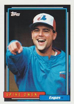 #443 Spike Owen - Montreal Expos - 1992 Topps Baseball