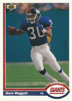 #443 Dave Meggett - New York Giants - 1991 Upper Deck Football