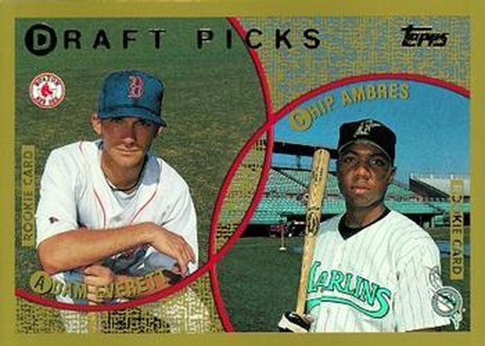 #443 Adam Everett / Chip Ambres - Boston Red Sox / Florida Marlins - 1999 Topps Baseball