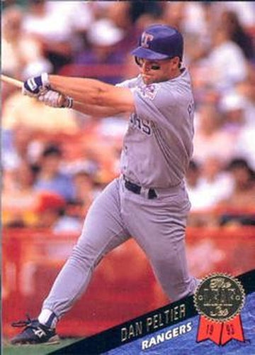 #443 Dan Peltier - Texas Rangers - 1993 Leaf Baseball