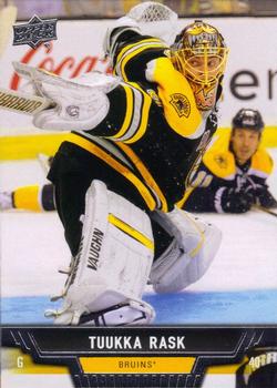 #444 Tuukka Rask - Boston Bruins - 2013-14 Upper Deck Hockey