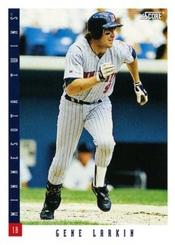 #444 Gene Larkin - Minnesota Twins - 1993 Score Baseball