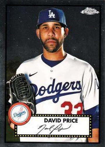 #444 David Price - Los Angeles Dodgers - 2021 Topps Chrome Platinum Anniversary Baseball