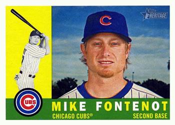 #444 Mike Fontenot - Chicago Cubs - 2009 Topps Heritage Baseball