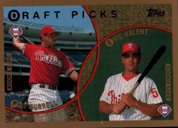 #444 Pat Burrell / Eric Valent - Philadelphia Phillies - 1999 Topps Baseball