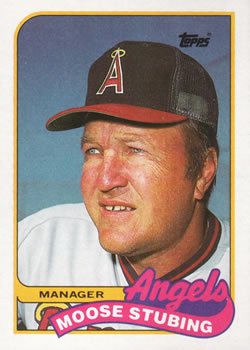 #444 Moose Stubing - California Angels - 1989 Topps Baseball