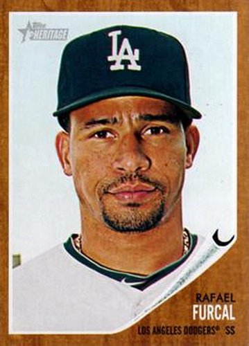 #444 Rafael Furcal - Los Angeles Dodgers - 2011 Topps Heritage Baseball
