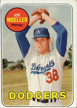 #444a Joe Moeller - Los Angeles Dodgers - 1969 Topps Baseball