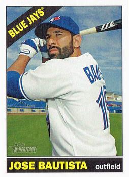 #444b Jose Bautista - Toronto Blue Jays - 2015 Topps Heritage Baseball
