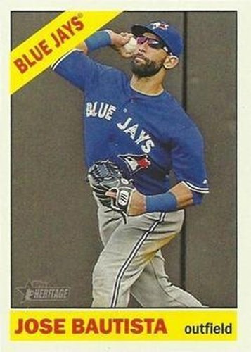 #444c Jose Bautista - Toronto Blue Jays - 2015 Topps Heritage Baseball