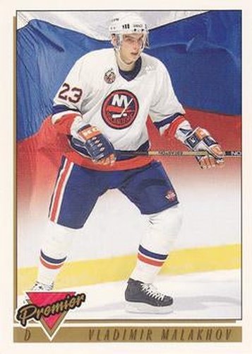 #445 Vladimir Malakhov - New York Islanders - 1993-94 Topps Premier Hockey