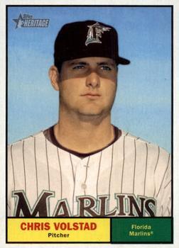 #445 Chris Volstad - Florida Marlins - 2010 Topps Heritage Baseball