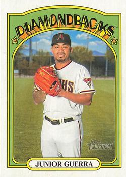 #445 Junior Guerra - Arizona Diamondbacks - 2021 Topps Heritage Baseball