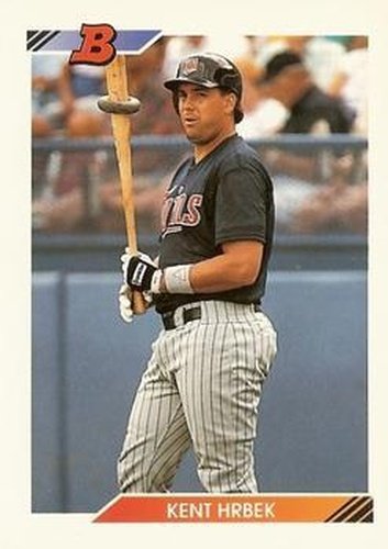 #445 Kent Hrbek - Minnesota Twins - 1992 Bowman Baseball