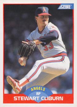#445 Stewart Cliburn - California Angels - 1989 Score Baseball